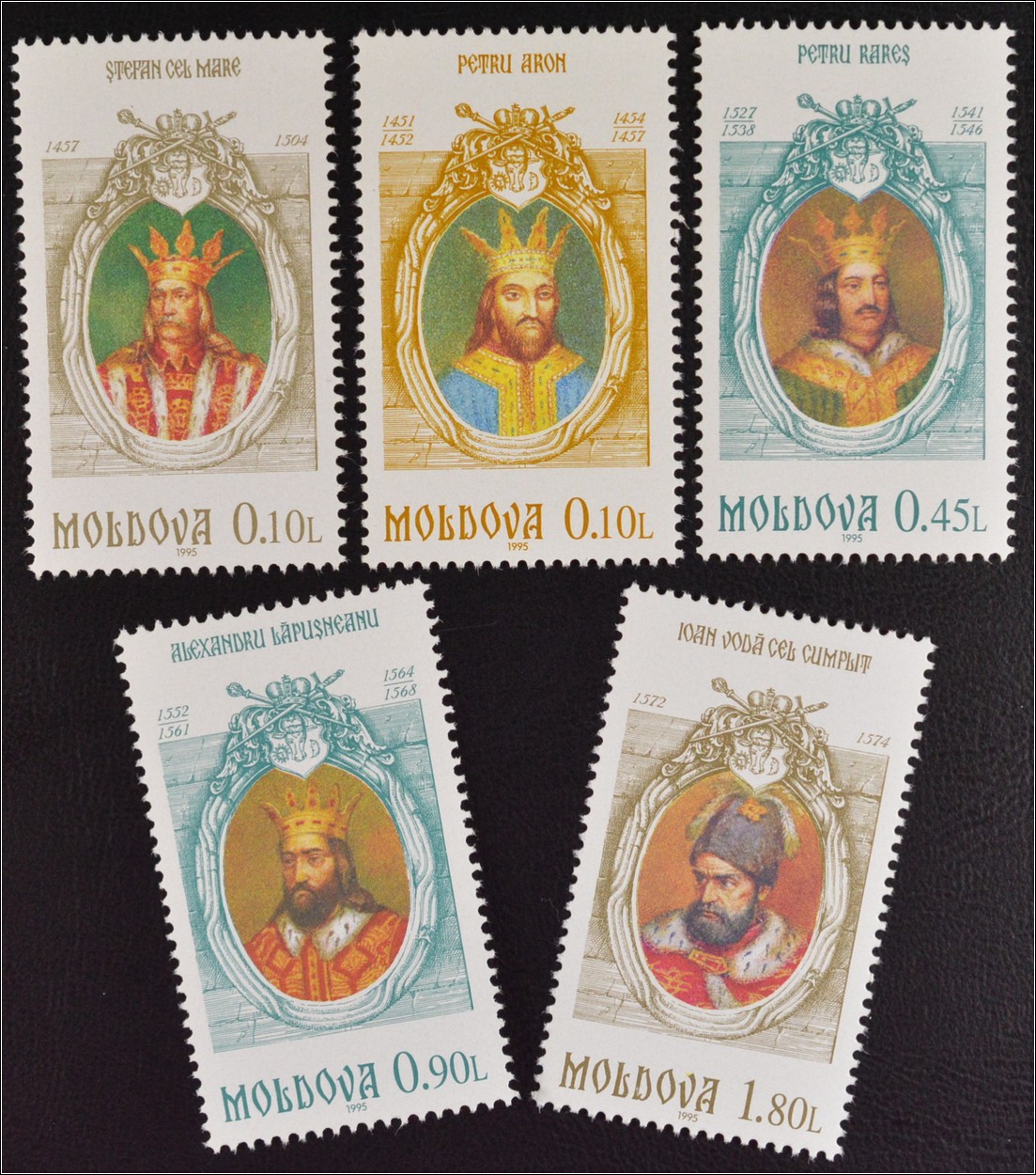 Moldawien Moldova 1995 Michel Nr. 17176 Herrscher der Moldau Alexander